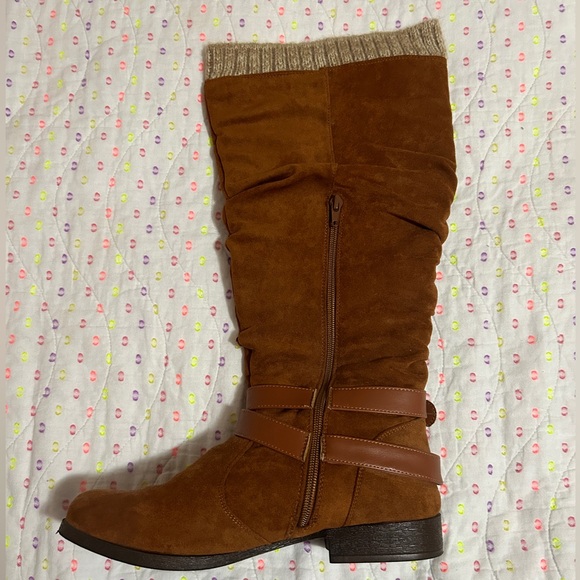 Wide Calf Boots faux suede 9 - Picture 7 of 9
